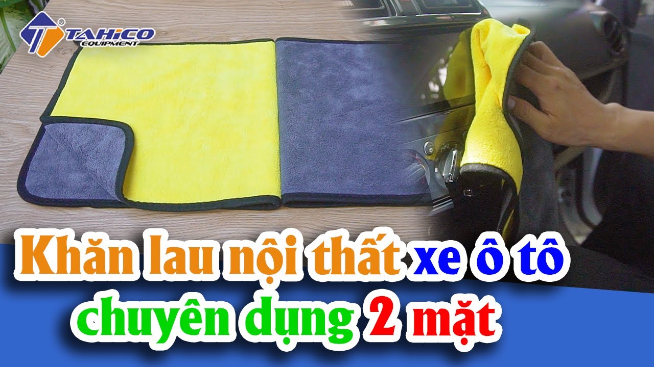 Khăn lau xe nội thất ô tô chuyên dụng 2 mặt 30x30cm 29