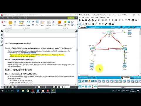 6.2.2.5 Lab - Configuring Basic EIGRP for IPv4