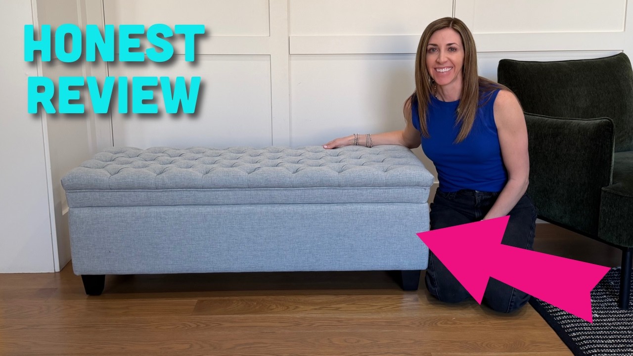 Hide the Clutter in Style 🪑 | WUTUTUEE Storage Ottoman Bench Review