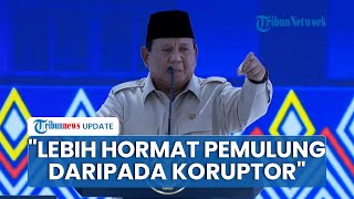 Sampai Tunjuk-tunjuk, Prabowo: Saya Lebih Hormat ke Pemulung dan Tukang Becak daripada Koruptor