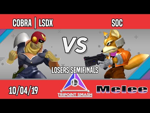 Tripoint Smash 80 - Losers Semifinals - COBRA | LSDX(Captain Falcon/Roy) Vs. soc(Fox)