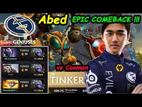 Abed Tinker A-GOD Practice More Heropool For Ti10 vs Russia MIDLANE Pub Star Cooman Dota 2 gameplay