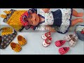 Как сделать туфли тапочки из ткани для куклы Беби бон.  shoes for dolls