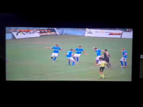 Marco Mancosu 0-1 per il Lecce in Siracusa-Lecce