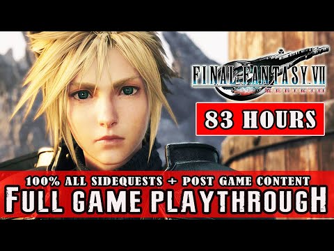 FINAL FANTASY REBIRTH 100% FULL GAME - COMPLETE WALKTHROUGH (ALL SIDEQUESTS + INTELS + POSTGAME )
