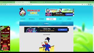 🤑Faucet DonaldCoin. Proporciona ganhos bons do Token Zero de forma gratuita e é organizada e bonita.
