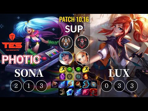 TES Photic Sona vs Lux Sup - KR Patch 10.16