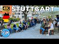 Stuttgart, Germany Walking Tour (Sunny Day🌞) - 4K 60fps with Immersive Sound & Captions