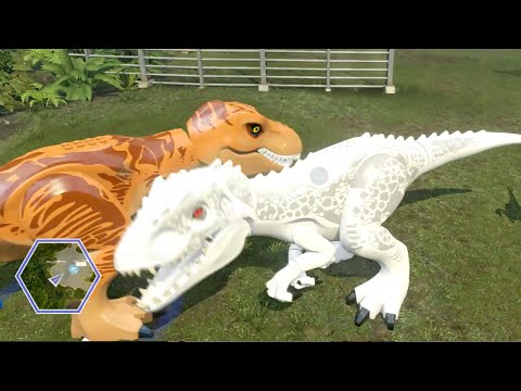 Lego Jurassic World - ALL DINOSAURS UNLOCKED & USED! ( Free Roam GamePlay )
