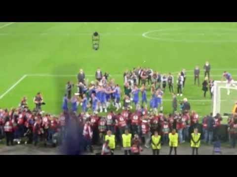 Chelsea fans in the Amsterdam Arena, Europa Cup Final, May 15th 2013