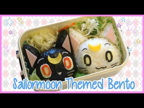 Sailormoon Themed Bento Box Luna & Artemis (ft LittlesurprisesYT) Video
