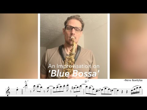 Blue Bossa on Alto Sax