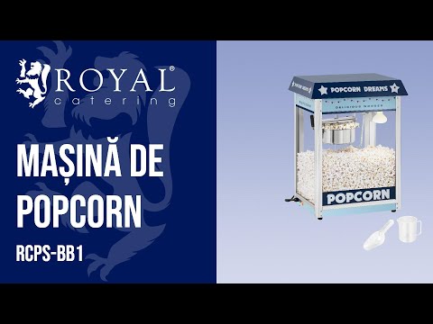 video - Mașină de Popcorn - albastră