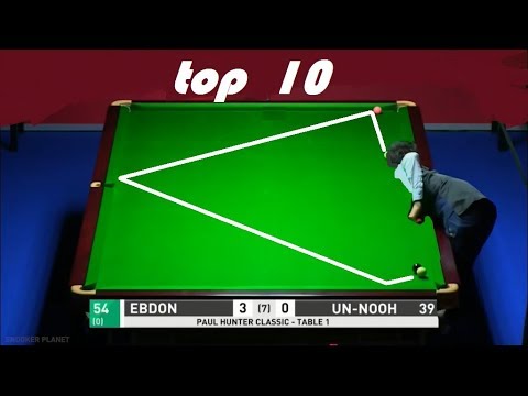 SNOOKER TOP 10 SHOTS!!! PAUL HUNTER CLASSICS 2018