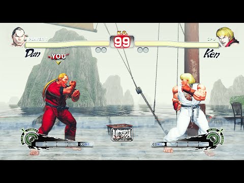 Dan Hibiki vs Ken (Hardest) Street Fighter 4.
