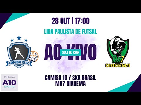 CAMISA 10 / SKA BRASIL 2 x 3 MX7 DIADEMA - LIGA PAULISTA DE FUTSAL - SUB 09 - 28/10/2023