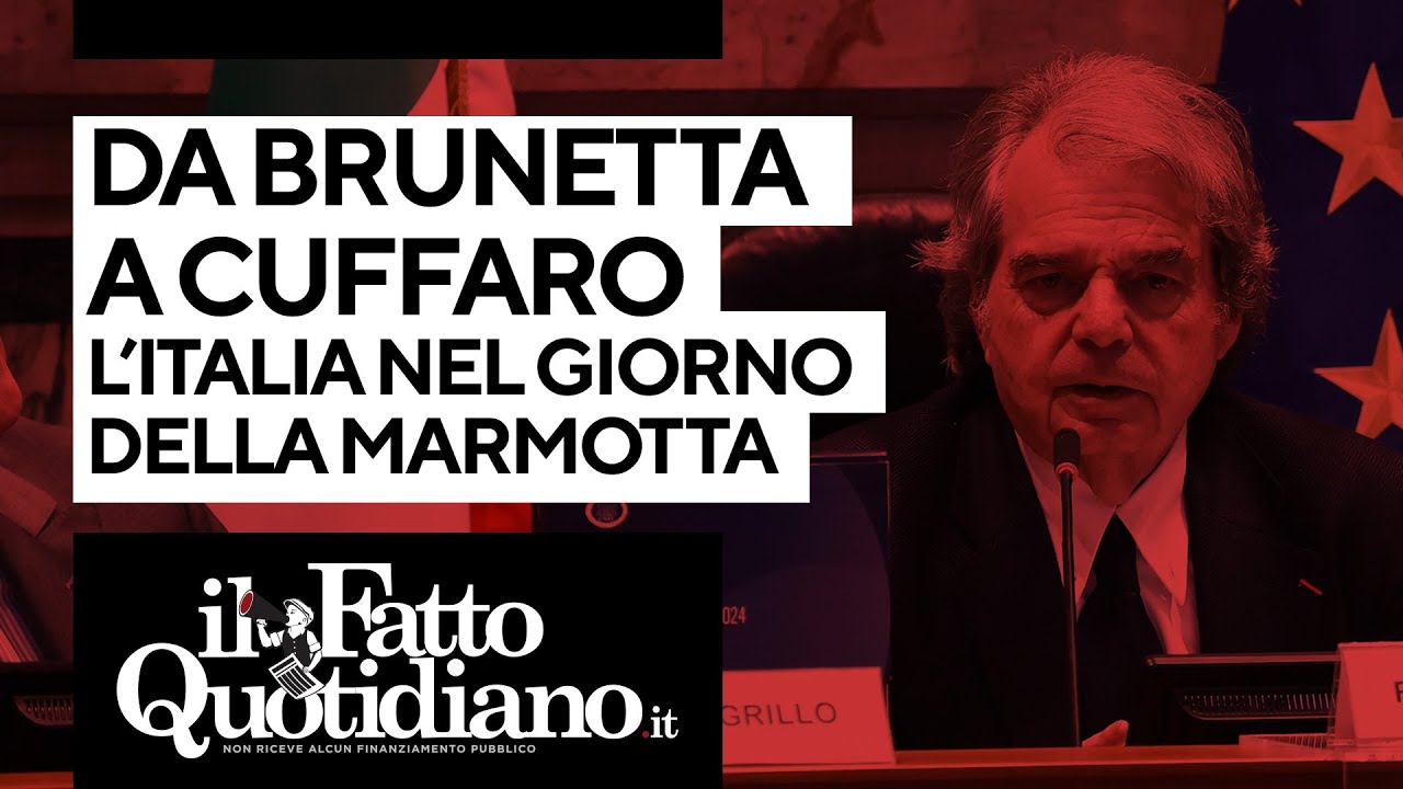 Da Brunetta a Cuffaro: l'Italia si sveglia nel giorno della marmotta