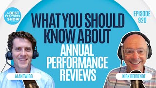 920: What You Should Know About Annual Performance Reviews – Alan Twigg