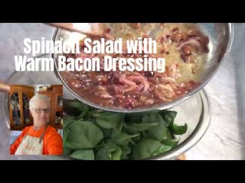 Spinach Salad with Warm Bacon Dressing