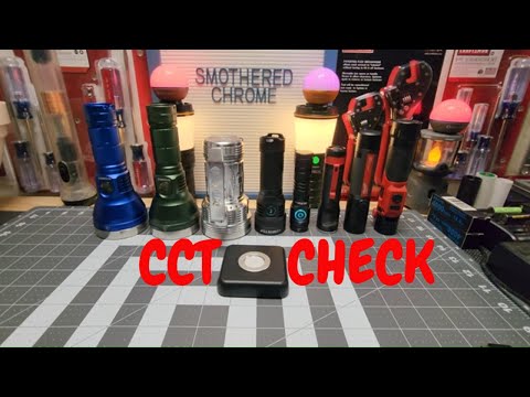 CHECKING COLOR TEMPERATURE OF SFH55, SFN55.2, SFQ43, SFN43 AND A COUPLE MILWAUKEE FLASHLIGHTS