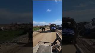 בשיירה ארוכה, מותירים מאחוריהם הרס עצום בחאן יונס: לוחמי חטיבת המילואים 55 יוצאים מעזה