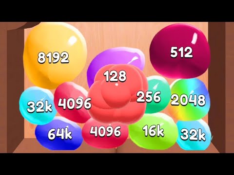 Jelly 2048 Blob Merge 3d🔓128k