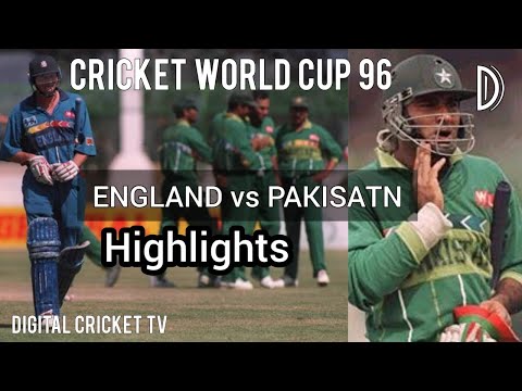 CRICKET WORLD CUP 96 / ENGLAND vs PAKISTAN / 25th Match / HD Highlights / DIGITAL CRICKET TV