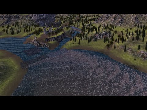 Medieval Army CASTLE DEFEND vs  HORDE OF ORCS - 25K UNITS - Ultimate Epic Battle Simulator