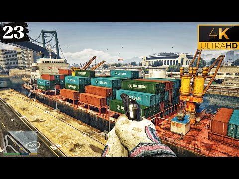 Scouting the Port – GTA 5 Enhanced FPP | Ultra Graphics 4K 60FPS Gameplay – Part 23