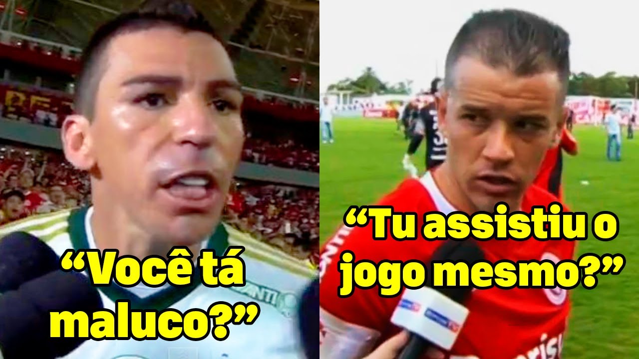 30 MINUTOS DE JOGADORES DANDO FORA EM REPÓRTERES