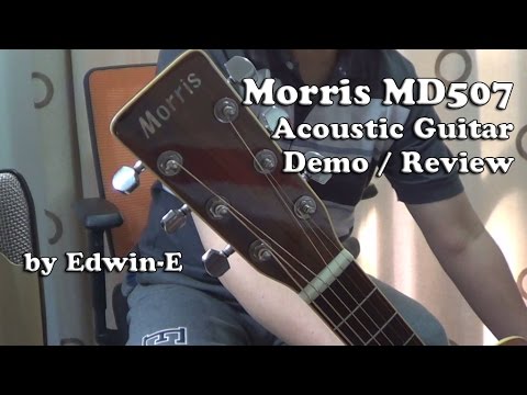 MORRIS MD-507 1990 Sunburst Gloss Acoustic Guitar | Reverb