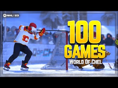 I Played 100 Games of NHL 23 World of Chel... here's what happened!