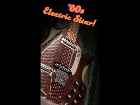 Danelectro Vincent Bell Coral Electric Sitar 1960s image 16