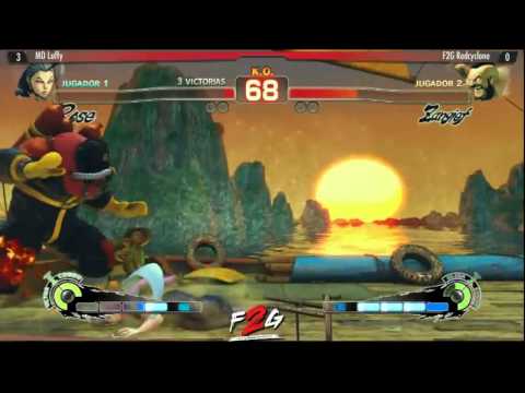 EVO 2015 USF4 - Money Match -  MD luffy (Rose/Francia) vs F2G HTR redCyclone (Zangief/Chile)