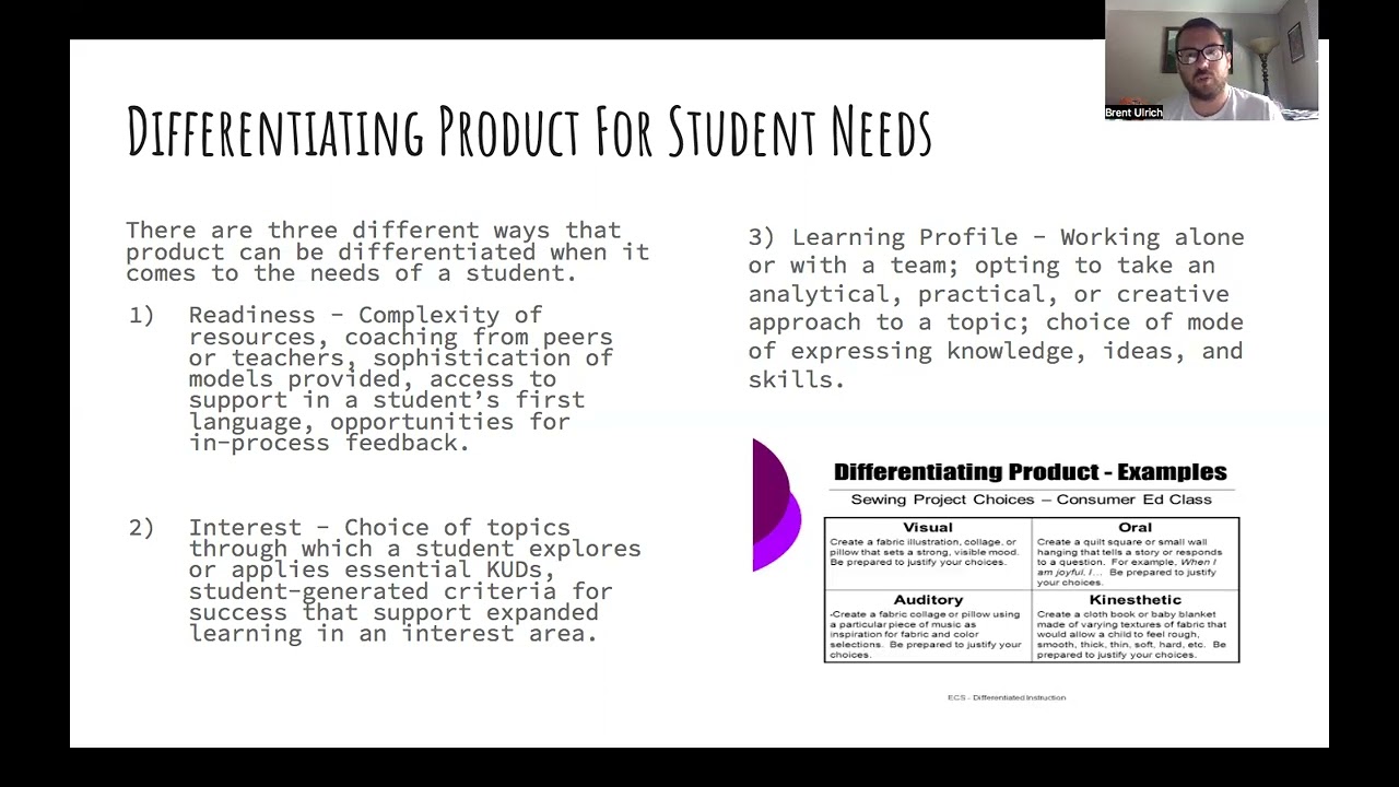 Differentiating Content, Process, Product (and grading it!)
