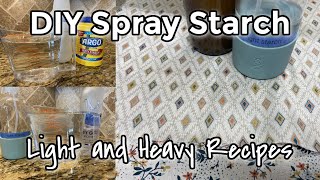 Make your own spray starch | Ironing starch | Diy pressing starch