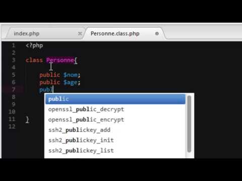 PHP AVANCÉ 2 Classe et Objet