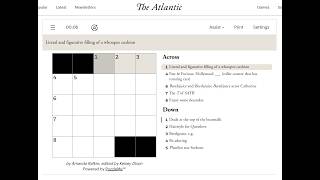 The Atlantic Crossword 24/08/2026