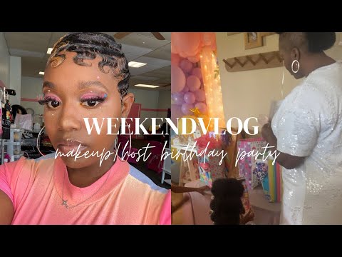 Weekend Vlog /Soft Glam/ Birthday Spa party🥳/