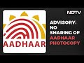 Aadhaar Authority Warns People Against Sharing Photocopies Cites Misuse