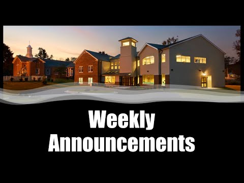 07-23-2023 Weekend Announcements