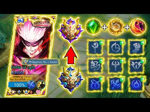 THIS IS WHY XAVIER IS THE BEST HERO FOR SOLO RANK UP! 😱 | XAVIER BEST BUILD AND EMBLEM | MLBB