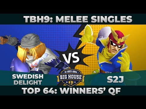 S2J vs Swedish Delight - Top 64 Winners' Round 2: Melee Singles - The Big House 9 | Falcon vs Sheik