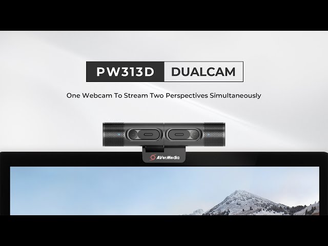 Webcam doppia Avermedia DualCam PW313D FullHD Nera video