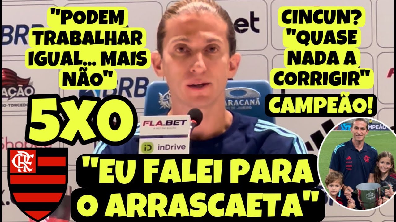 “NINGUÉM TRABALHA MAIS…”! COLETIVA SENSACIONAL DO TÍTULO DE FILIPE LUIS! FALOU SOBRE UNIÃO DO GRUPO!