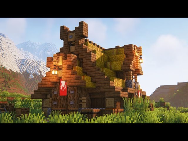 Medieval Build | Viking House (Tutorial) Minecraft Map