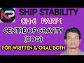 Ship Stability Ch 6 Centre Of Gravity Part 1