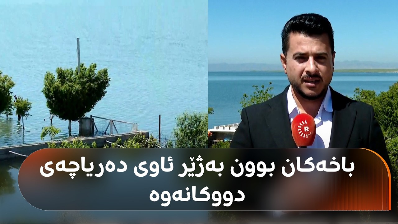 ڤیدیۆ | ئەم ساڵ باران هێندە زۆر بوو، چەندین خانوو و باخ بوون بەژێر ئاوی دەریاچەی دووکانەوە