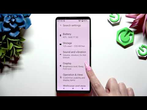 SONY Xperia 1 VII – How to Turn On or Off Auto Brightness