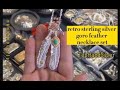 Native American Sterling Silver Feather Necklace